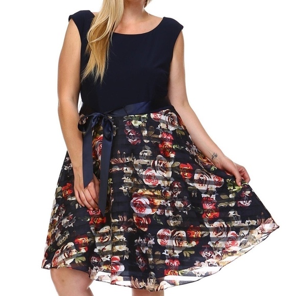 Dress Barn Dress Fancy Party Cocktail Organza Special Occasion w/ Crinoline - Picture 10 of 12